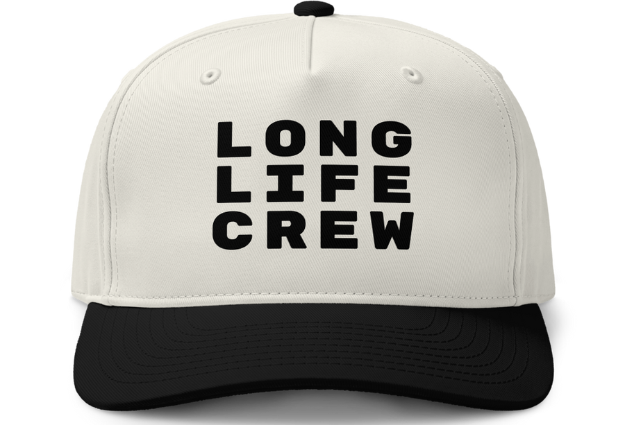 Long Life Crew 100% Cotton Two-Tone Cap